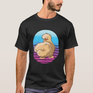 Sonnenuntergang Glatter Kuschelvogel Seidenhuhn Si T-Shirt