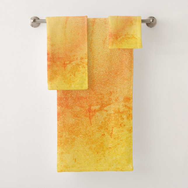 Sonnenuntergang Gradient Luxus Handtuch Set (Insitu)