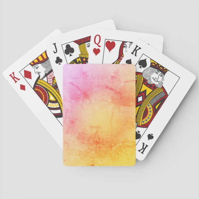 Sonnenuntergang Gradient Playing Cards Spielkarten (Rückseite)