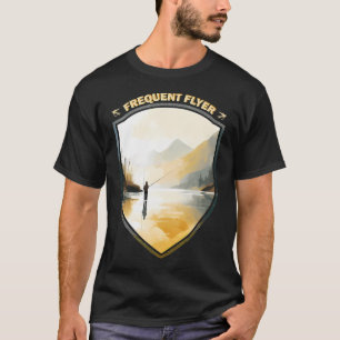 Sonnenuntergang Große Welle vor Kanagawa mit Fisch T-Shirt