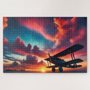 Sonnenuntergang Himmel: Sopwith Camel in Flight