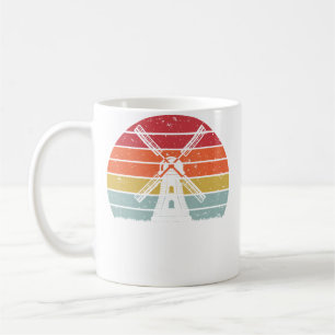 Sonnenuntergang Holländische Windmühle Kaffeetasse
