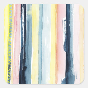 Sonnenuntergang I Quadratischer Aufkleber