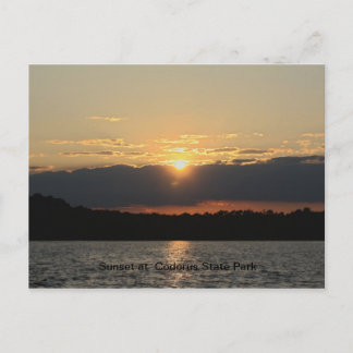 Sonnenuntergang im Codorus Staat Park Postkarte