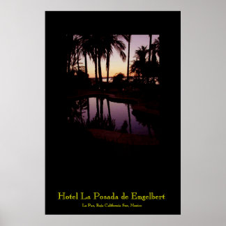 Sonnenuntergang im Hotel La Posada de Engelbert in Poster