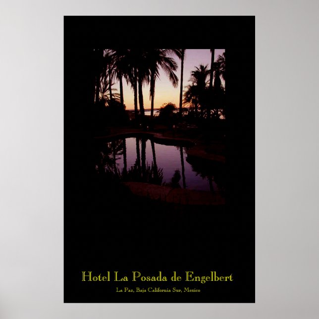 Sonnenuntergang im Hotel La Posada de Engelbert in Poster (Vorne)