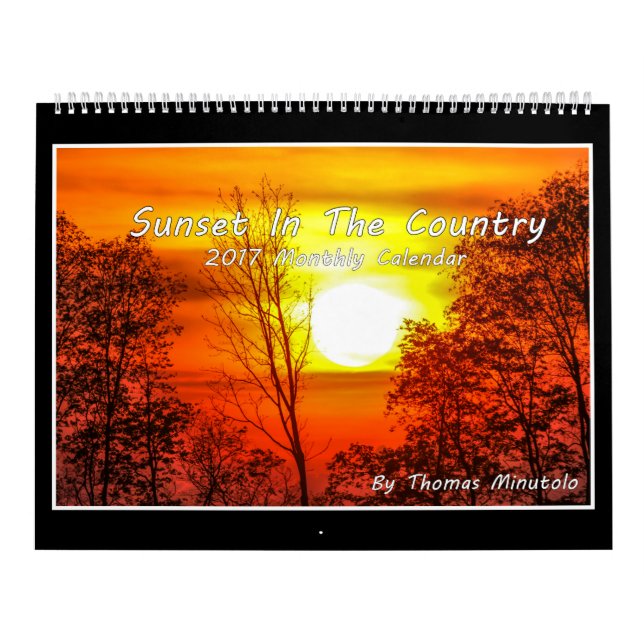 Sonnenuntergang im Kalender des Land-2017 (Titelbild)
