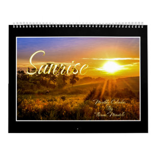 Sonnenuntergang im Monatsplaner von Thomas Minutol Kalender