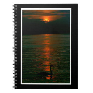 Sonnenuntergang im Montreux-Notebook Notizblock