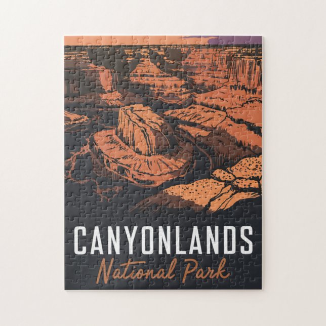 Sonnenuntergang im Nationalpark Canyonlands (Vertikal)