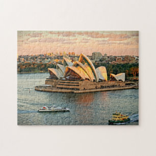Sonnenuntergang im Opernhaus Sydney - 11x14 - 252 