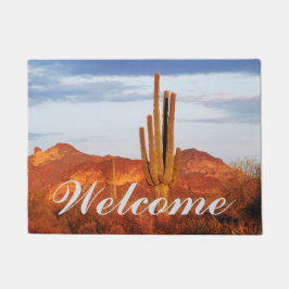 Sonnenuntergang im Osttal Fußmatte