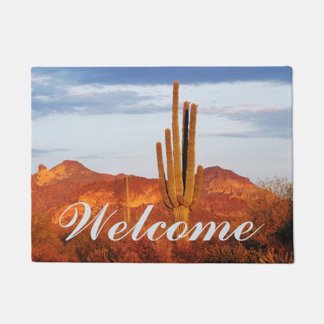 Sonnenuntergang im Osttal Fußmatte (Vorderseite)