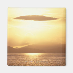 Sonnenuntergang im Ozean Magnet