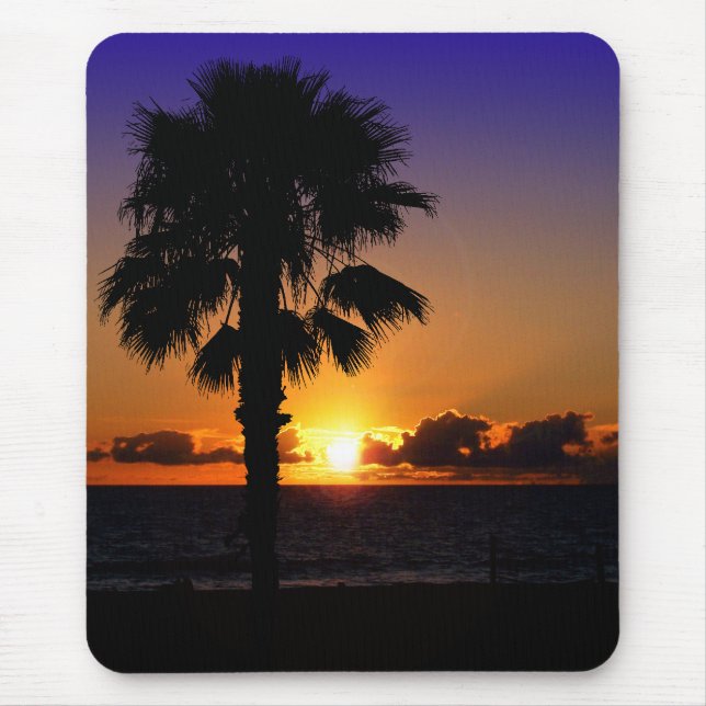 Sonnenuntergang im Pazifischen Ozean Mousepad (Vorne)