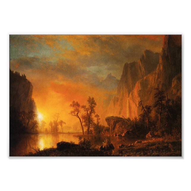 Sonnenuntergang im Rockies Foto Print (Vorne)