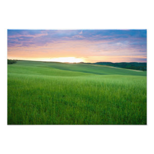 Sonnenuntergang im Toskana-Fotodruck Fotodruck