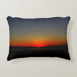 Sonnenuntergang im Wasser Dekokissen