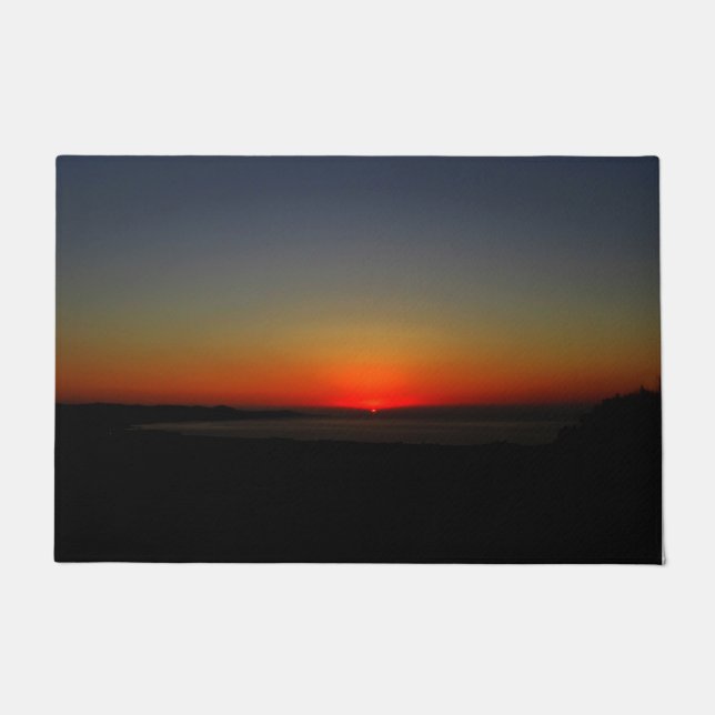 Sonnenuntergang im Wasser Fußmatte (Vorderseite)
