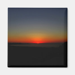 Sonnenuntergang im Wasser Magnet