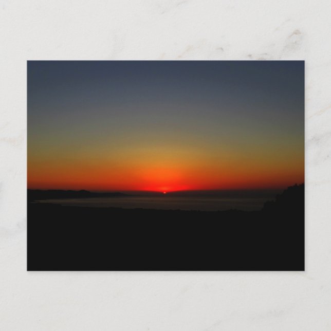 Sonnenuntergang im Wasser Postkarte (Vorderseite)