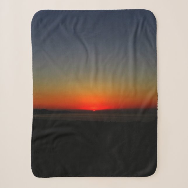 Sonnenuntergang im Wasser Sherpadecke (Vorderseite)