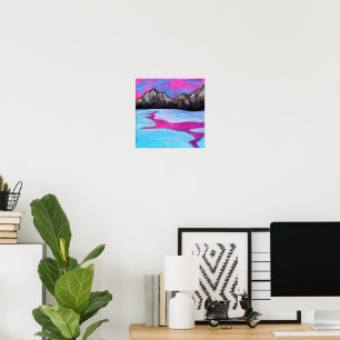 Sonnenuntergang im Winter Poster