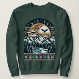 Sonnenuntergang im Winter Sweatshirt