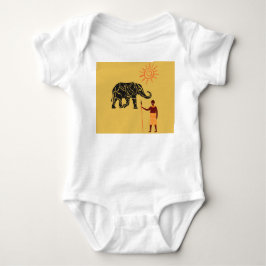 Sonnenuntergang in Afrika Baby Strampler