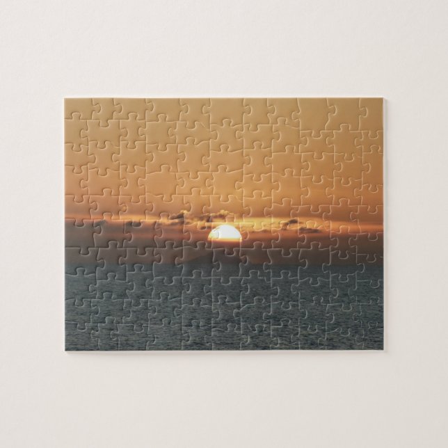 Sonnenuntergang in Antigua I Seascape Fotografy (Horizontal)
