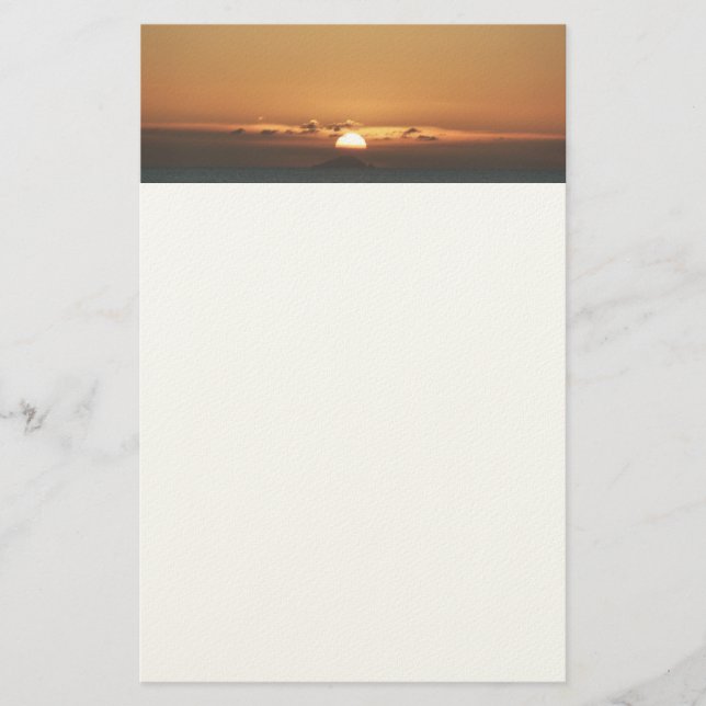 Sonnenuntergang in Antigua I Seascape Fotografy Briefpapier (Vorderseite)