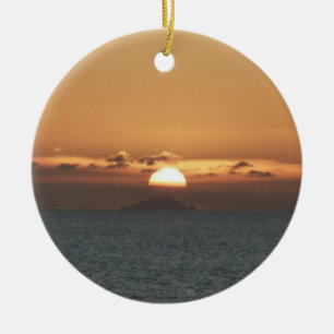 Sonnenuntergang in Antigua I Seascape Fotografy Keramikornament
