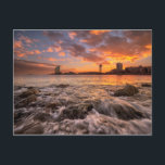 Sonnenuntergang in Barcelona Postkarte<br><div class="desc">Sonnenuntergang über Barcelona</div>