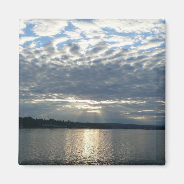 Sonnenuntergang in British Columbia Canadian Seasc Magnet (Vorne)