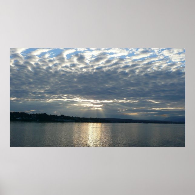 Sonnenuntergang in British Columbia Canadian Seasc Poster (Vorne)