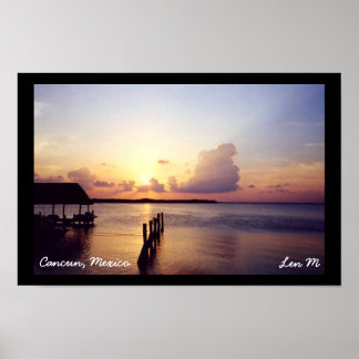 Sonnenuntergang in Cancun-Poster Poster