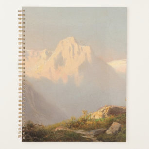 Sonnenuntergang in den Bergen - Carl Lafite Planer