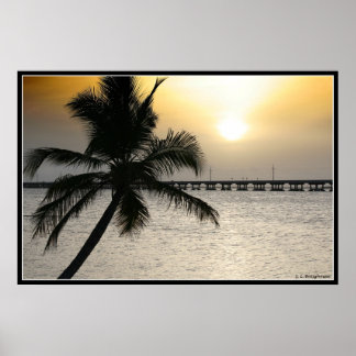 Sonnenuntergang in den Florida-Schlüsseln Poster