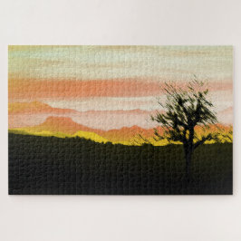 Sonnenuntergang in den Hügeln