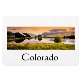 Sonnenuntergang in den Kabinen Colorado Magnet