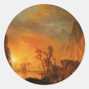Sonnenuntergang in den Rockies Stickers