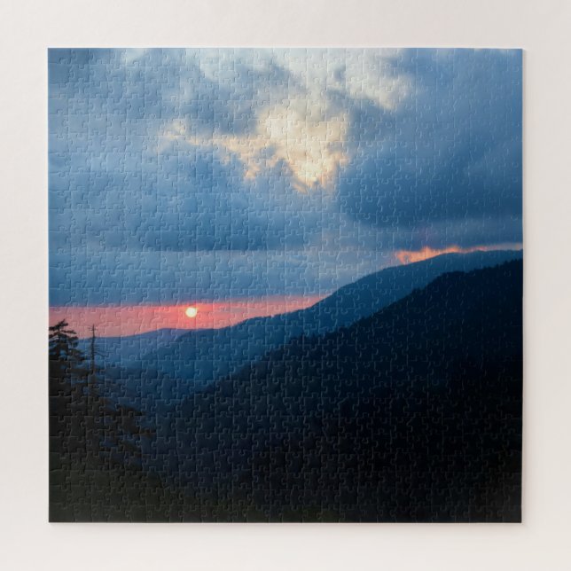Sonnenuntergang in den Smoky-Bergen - 20x20 (Vertikal)