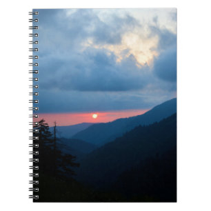 Sonnenuntergang in den Smoky-Bergen - Notebook Notizblock
