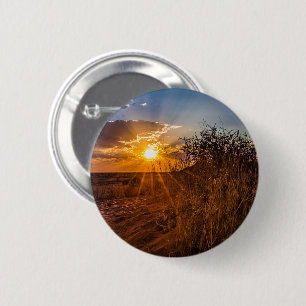 Sonnenuntergang in der Kalahari-Wüste, Namibia Button