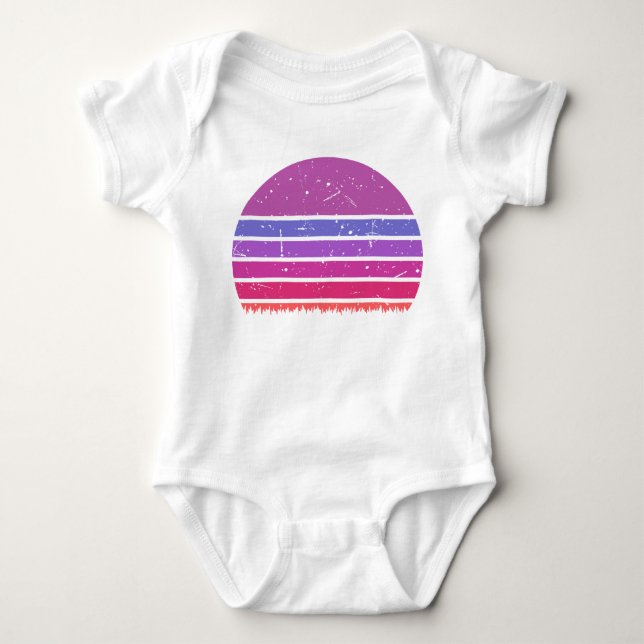 Sonnenuntergang in der Natur Baby Strampler (Vorderseite)