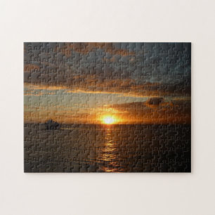 Sonnenuntergang in der tropischen Seenlandschaft S