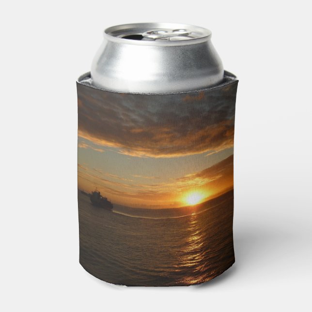 Sonnenuntergang in der tropischen Seenlandschaft S Dosenkühler (Kanne Vorderseite)
