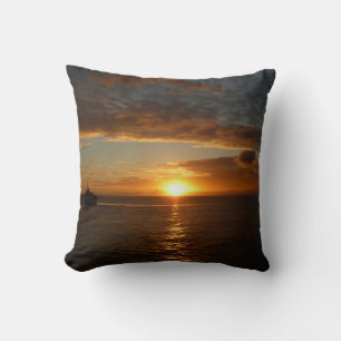 Sonnenuntergang in der tropischen Seenlandschaft S Kissen