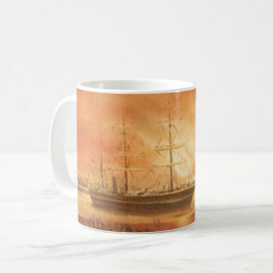 Sonnenuntergang in der Vergangenheit Kaffeetasse