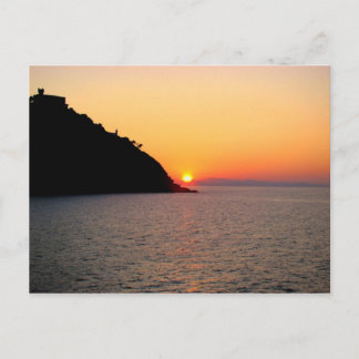 Sonnenuntergang in Donostia - San Sebastian Postkarte